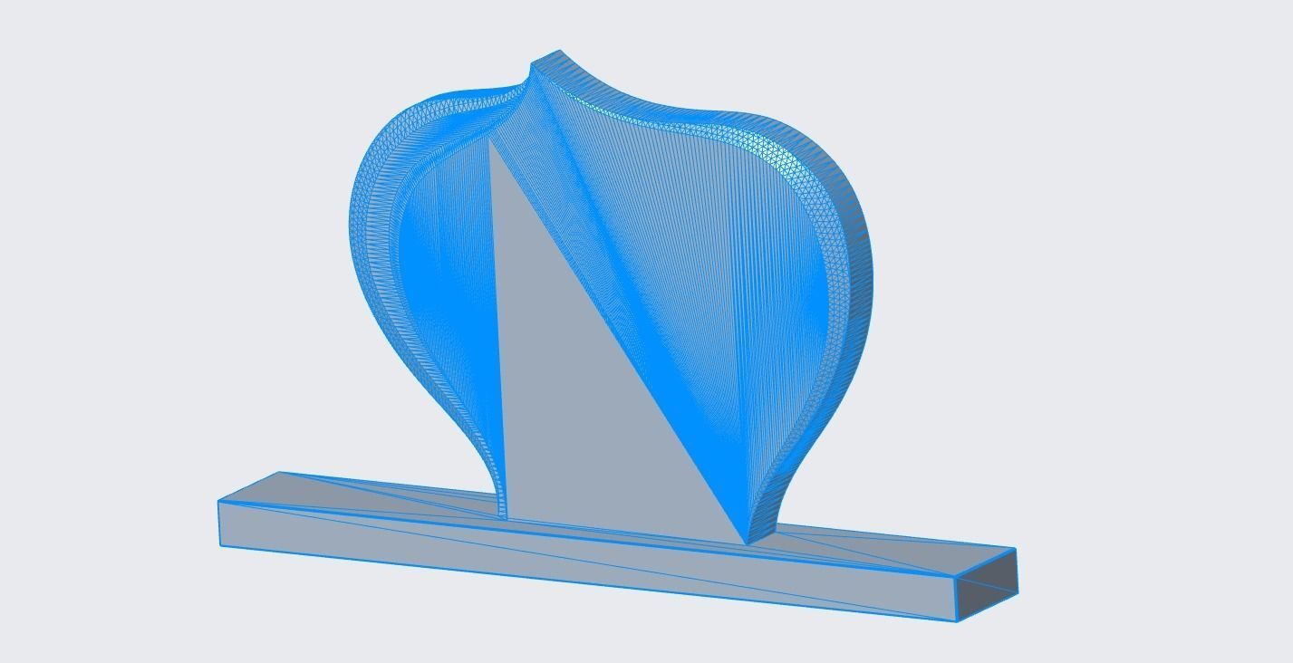 Headstone 30 - real dimensions 3D model_3