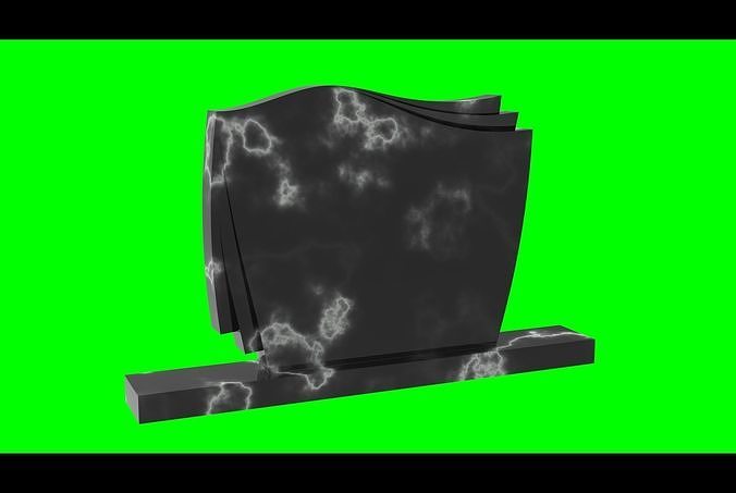 Headstone 29 - real dimensions 3D model