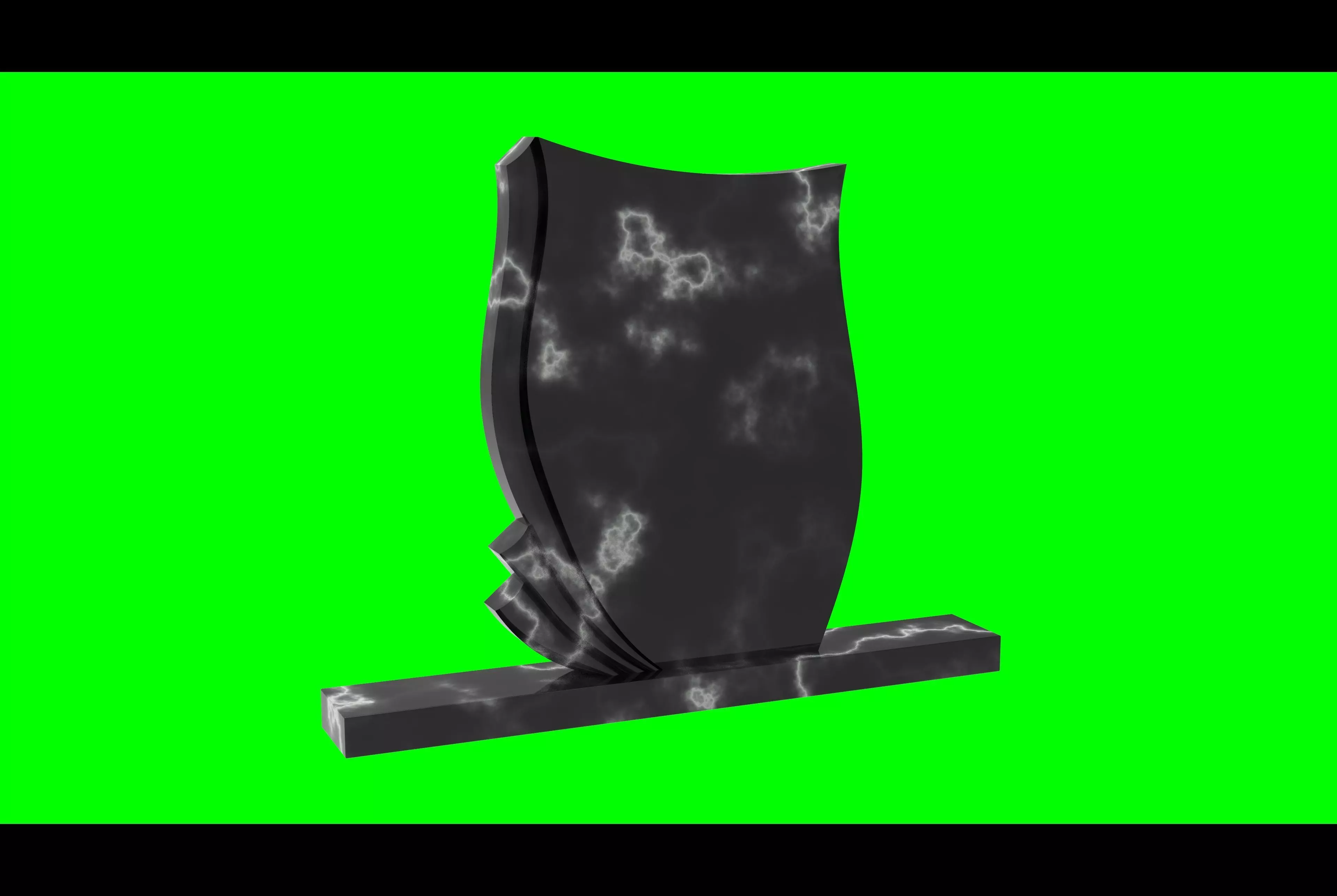 Headstone 28 - real dimensions 3D model_0