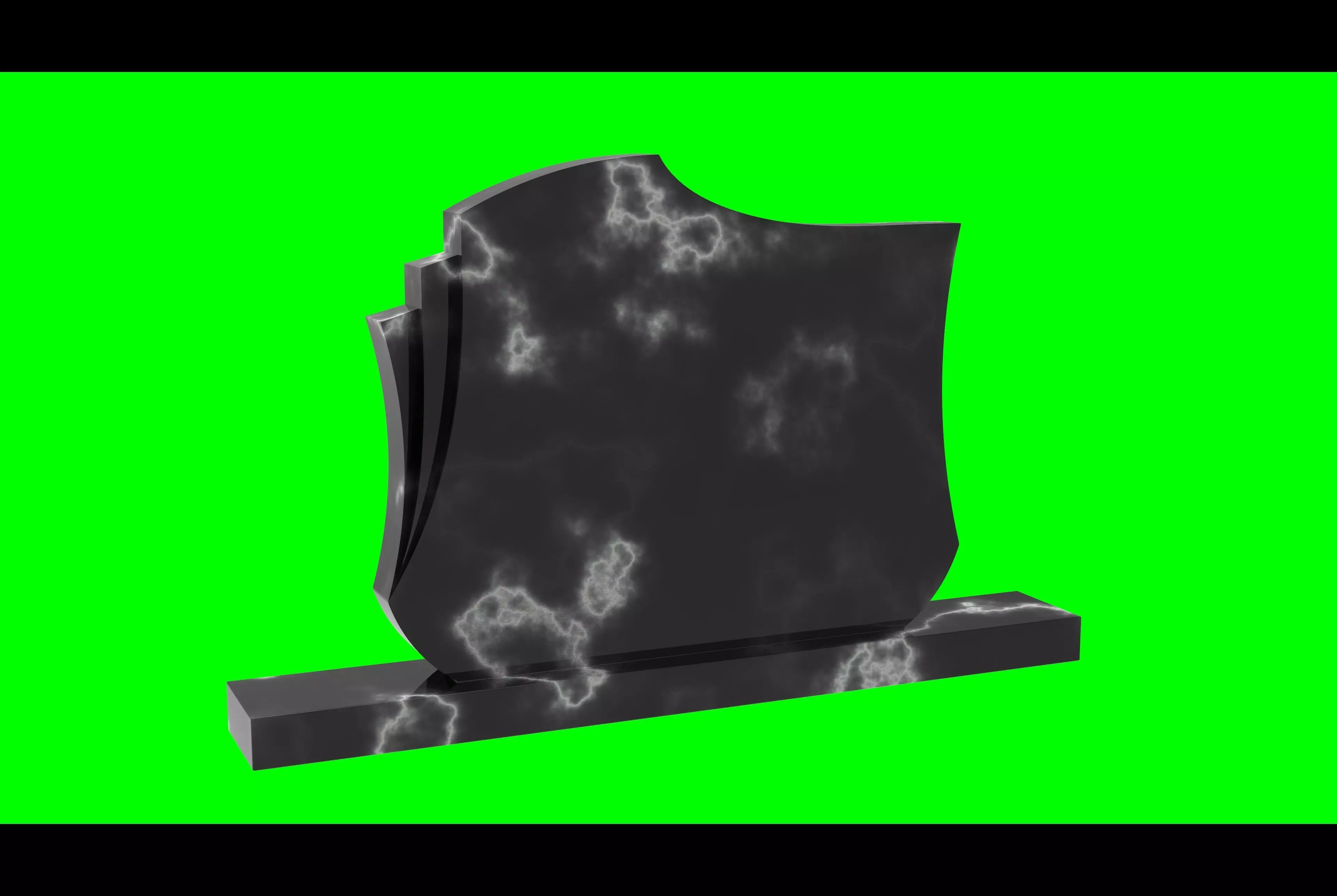 Headstone 21 - real dimensions 3D model_0