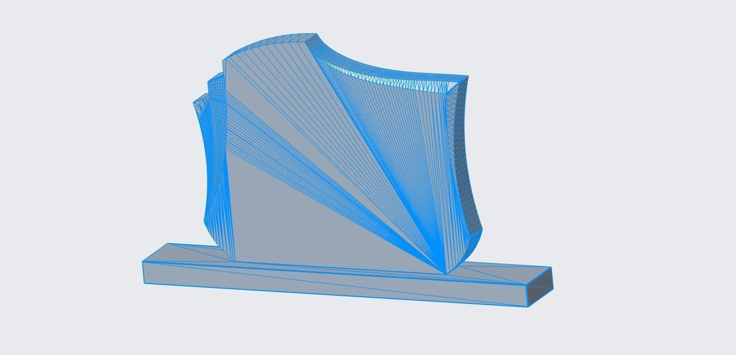 Headstone 21 - real dimensions 3D model_3