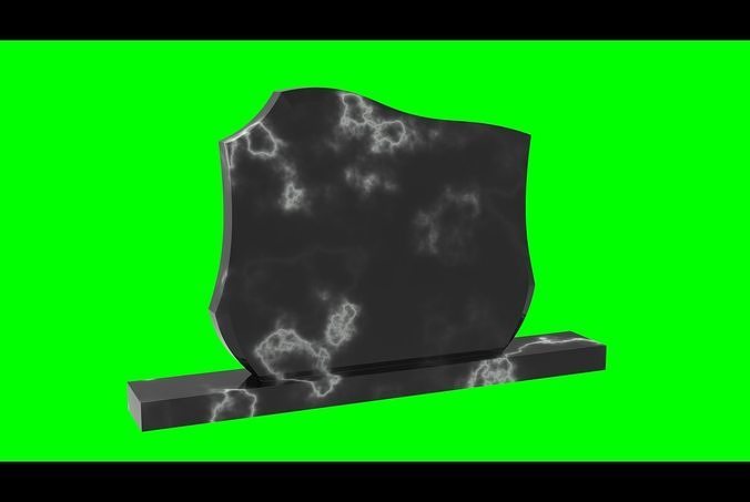 Headstone 17 - real dimensions 3D model