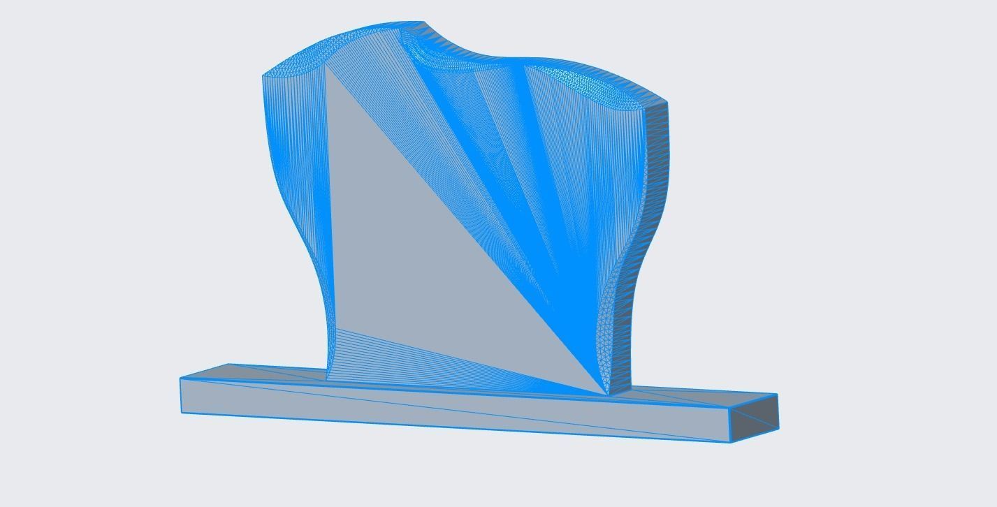 Headstone 16 - real dimensions 3D model_3