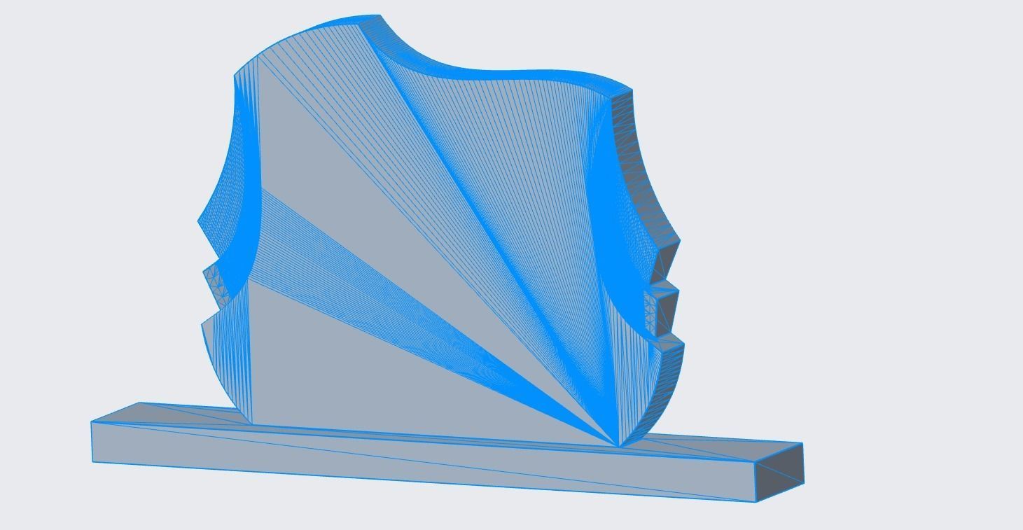 Headstone 15 - real dimensions 3D model_3