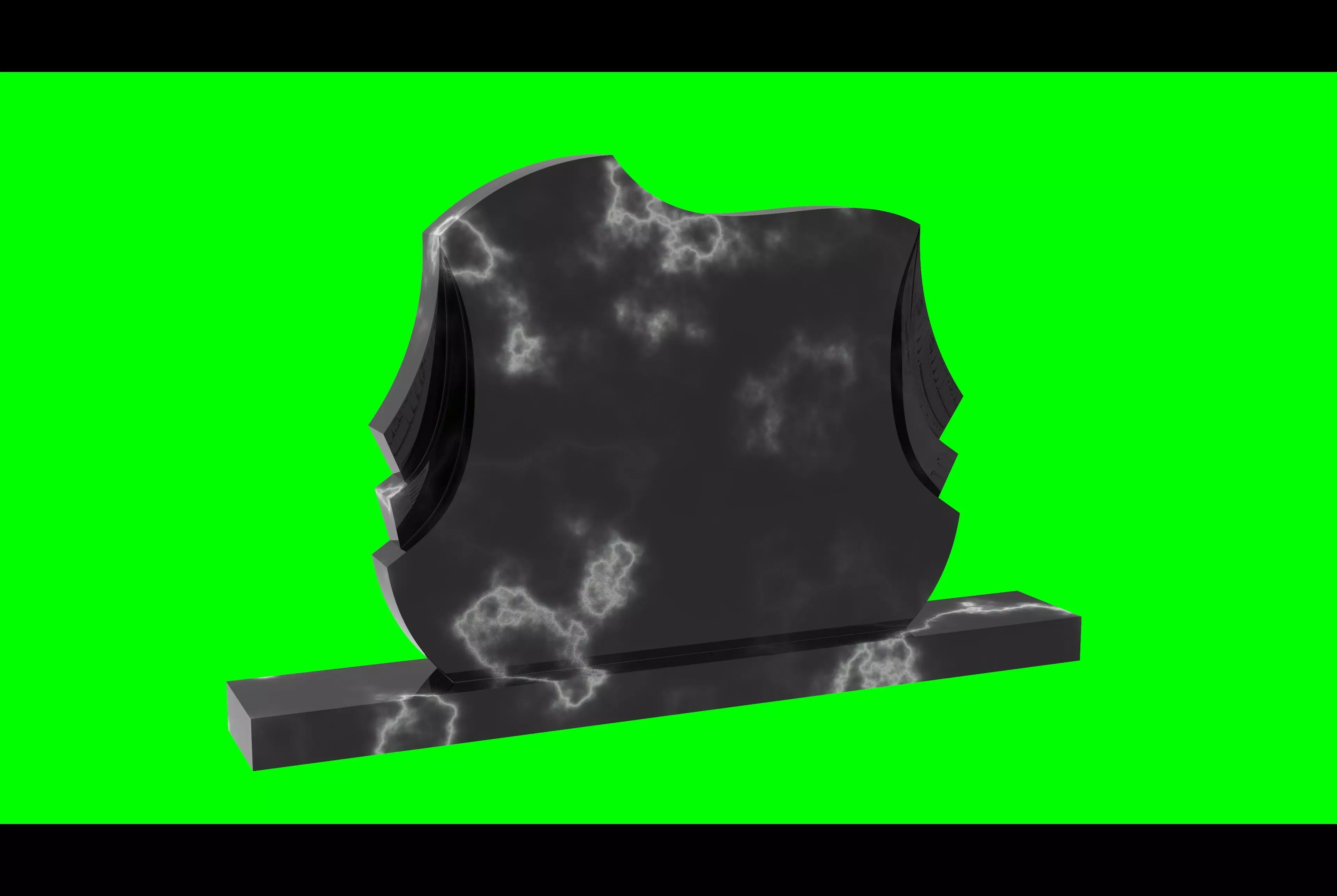 Headstone 15 - real dimensions 3D model_0