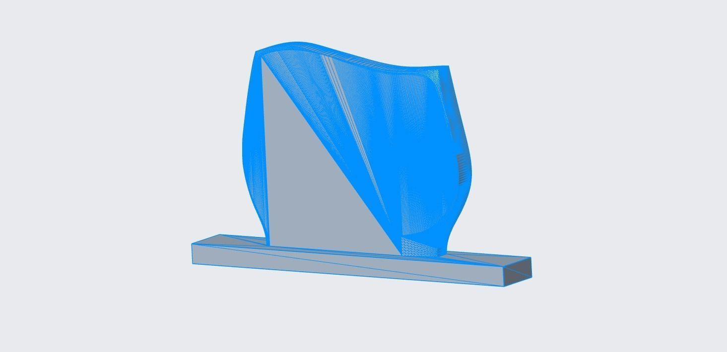 Headstone 14 - real dimensions 3D model_3