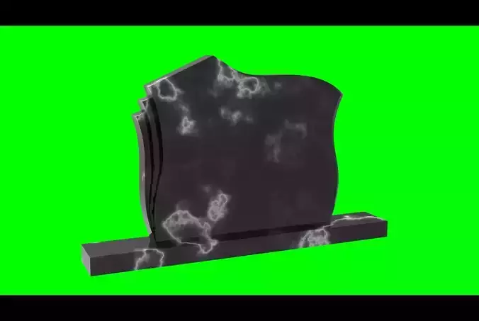 Headstone 08 - real dimensions 3D model