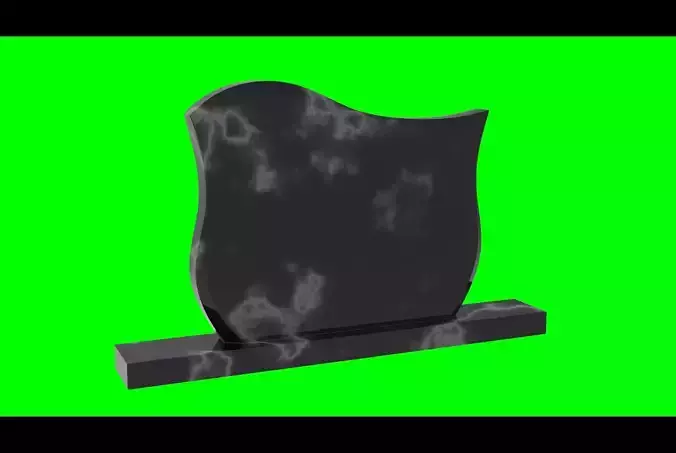 Headstone 05 - real dimensions 3D model