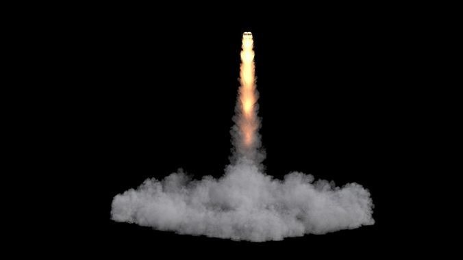 Space Shuttle Launch Smoke VDB 2 3D model