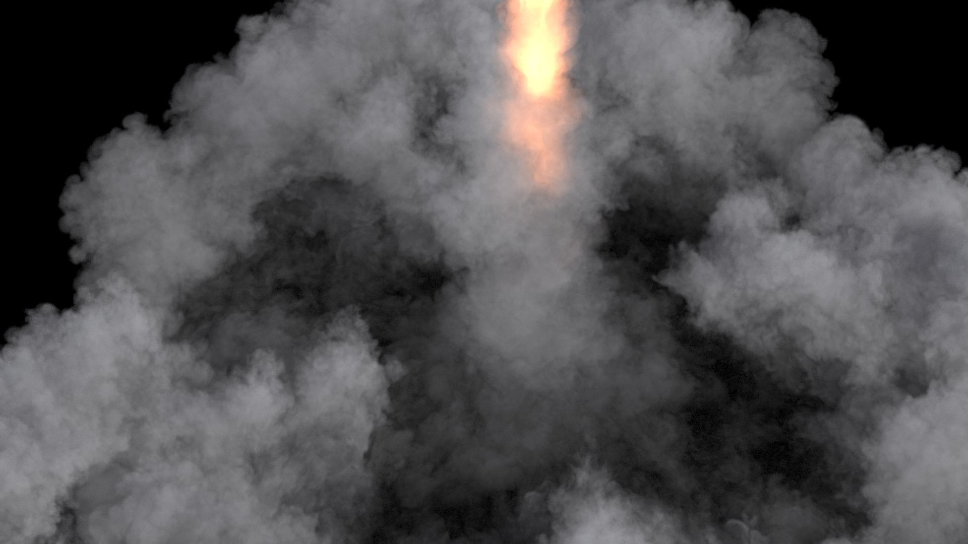 Space Shuttle Launch Smoke VDB 2 3D model_4