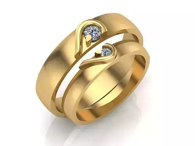 2 Hearths wedding bands 