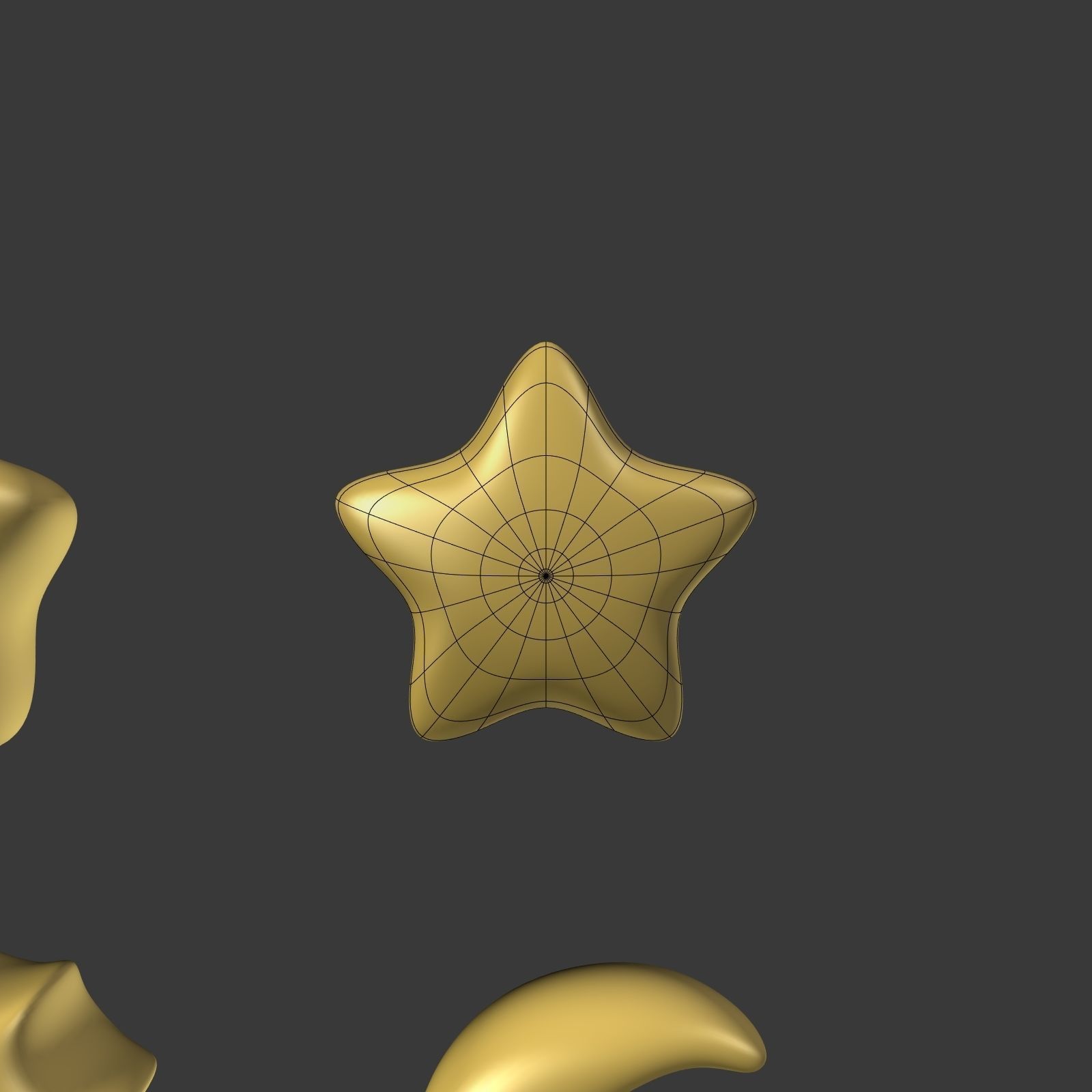 Cartoon Stars Pack Low-poly 3D model_9