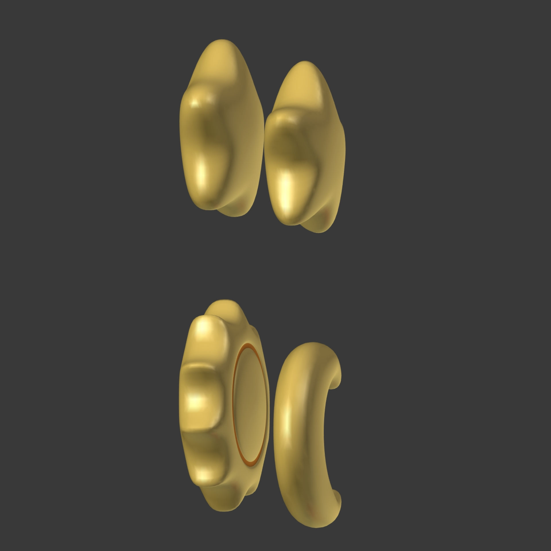 Cartoon Stars Pack Low-poly 3D model_4