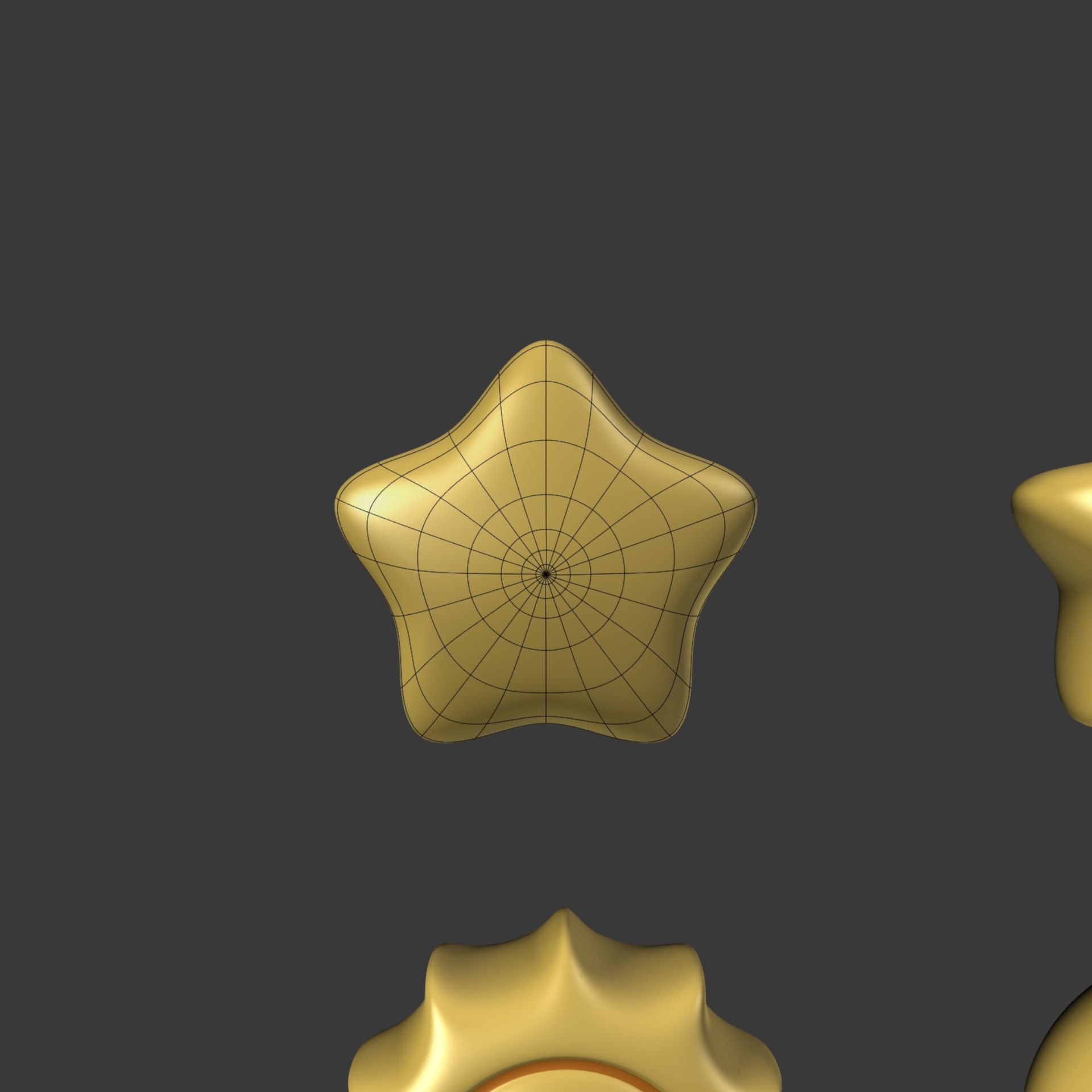 Cartoon Stars Pack Low-poly 3D model_6