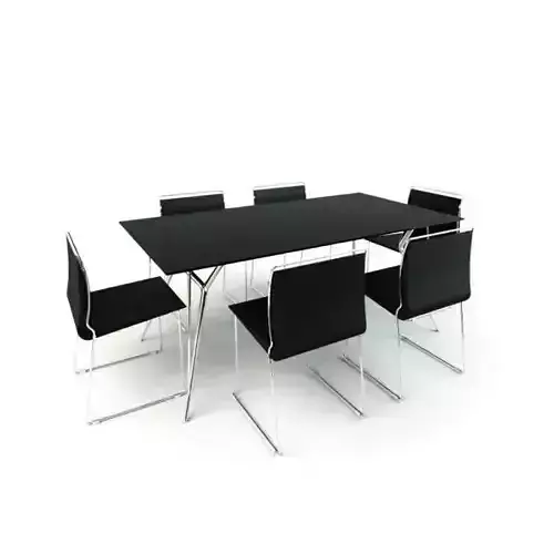 Black Table And Chair Set