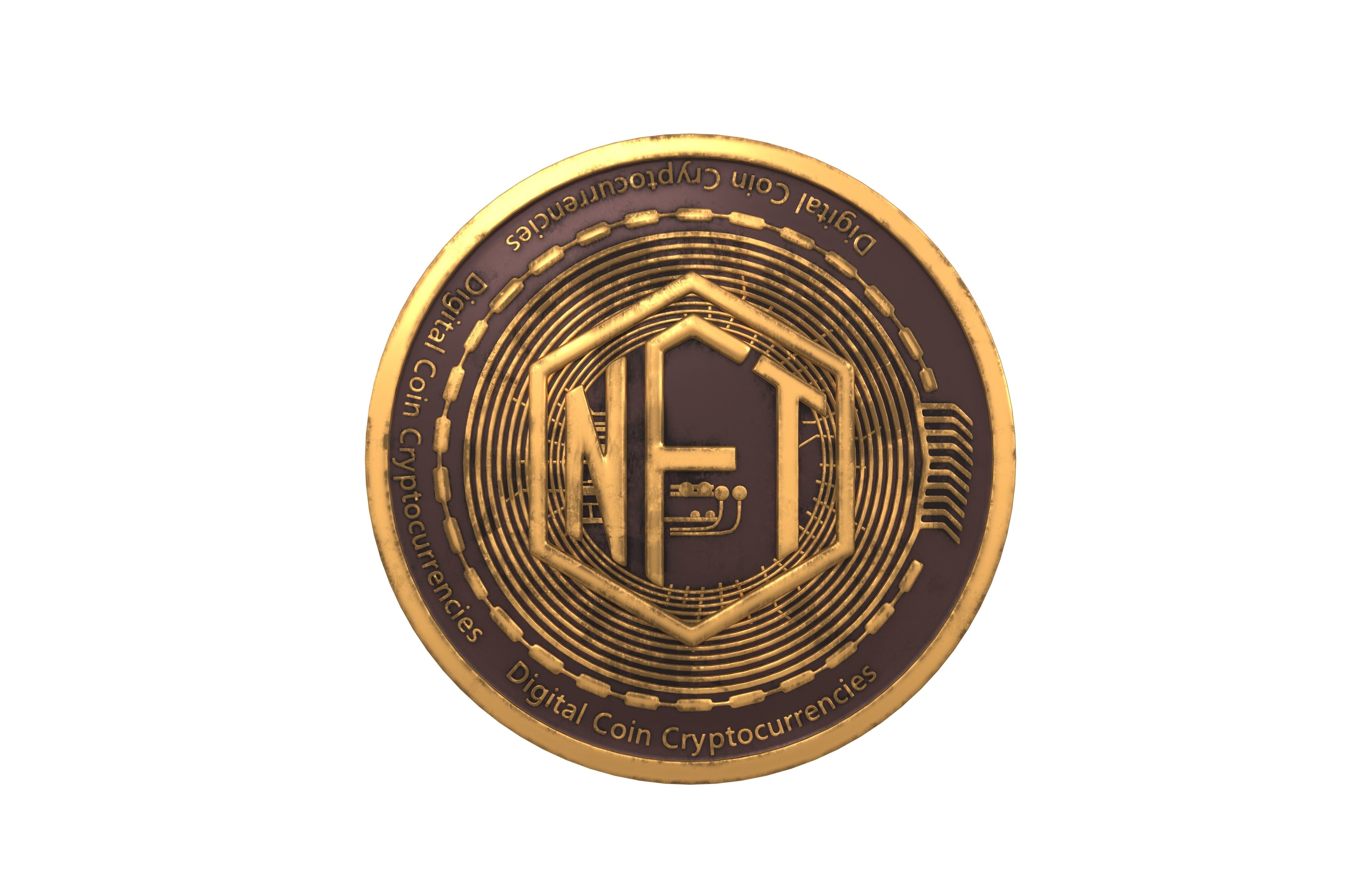 NFT Coin v1 002 3D model_1