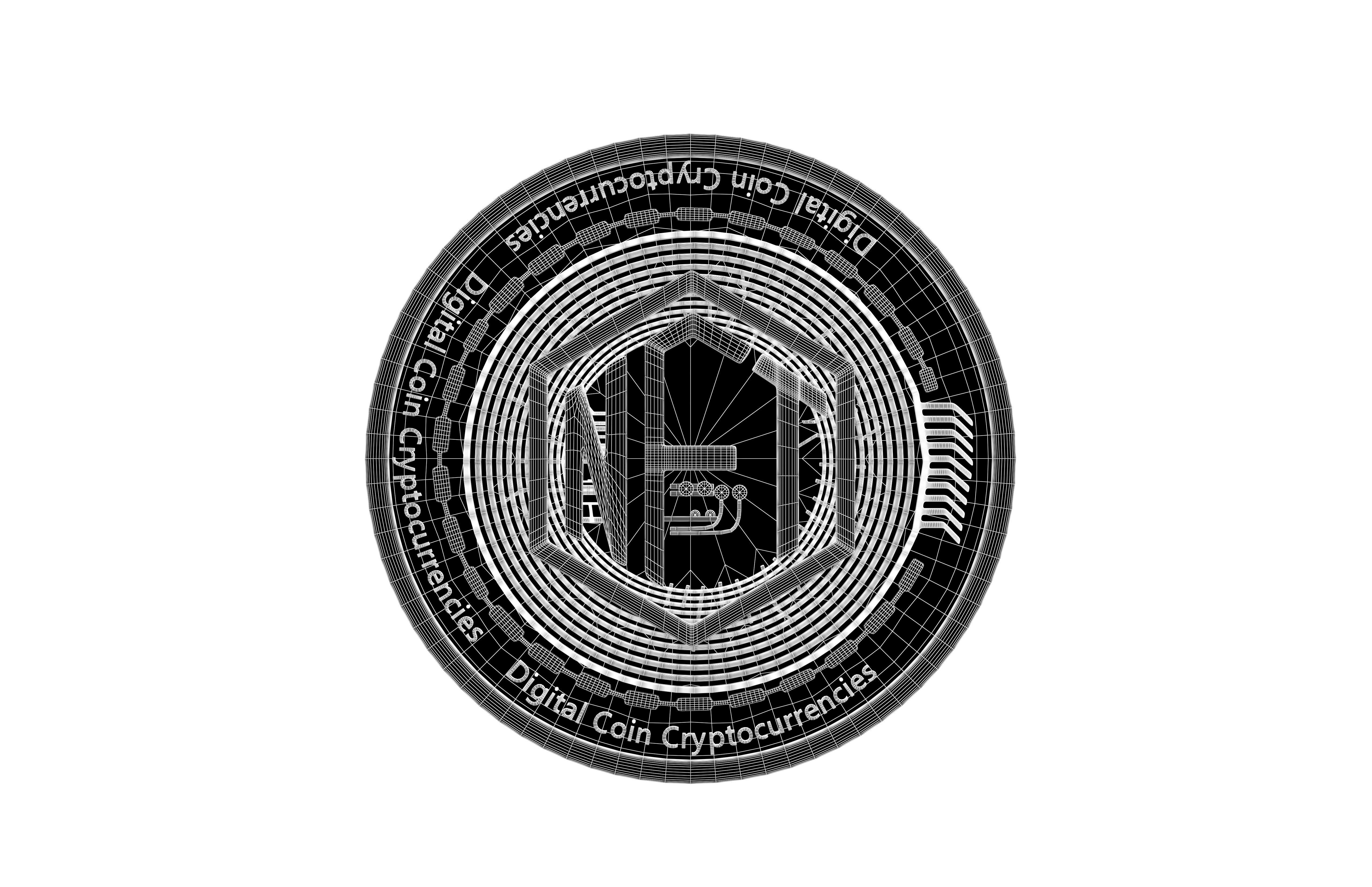 NFT Coin v1 002 3D model_4