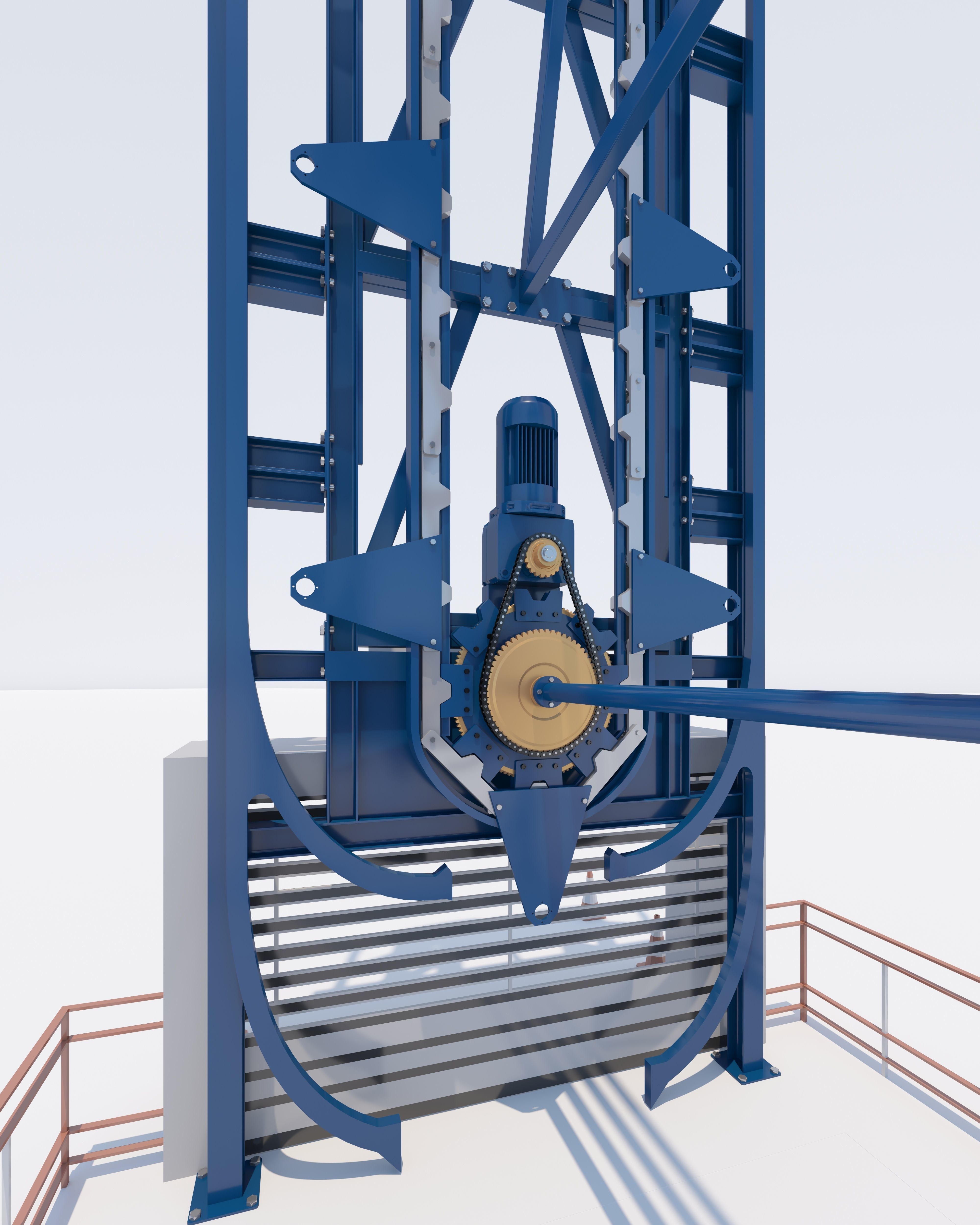 SMART ROTARY CAR PARKING SYSTEM FOR 10 CARS 3D MODEL 3D model_2