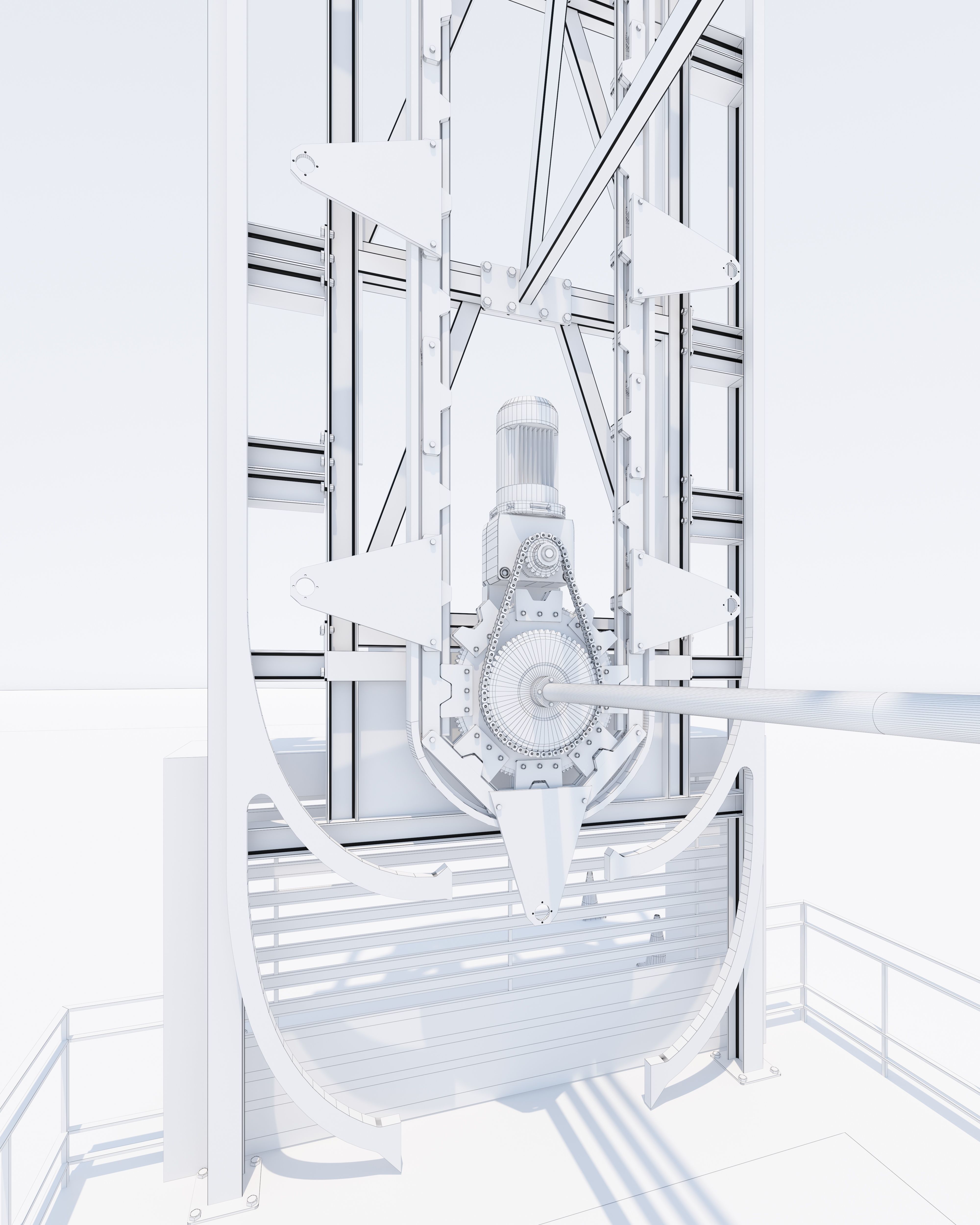 SMART ROTARY CAR PARKING SYSTEM FOR 10 CARS 3D MODEL 3D model_5