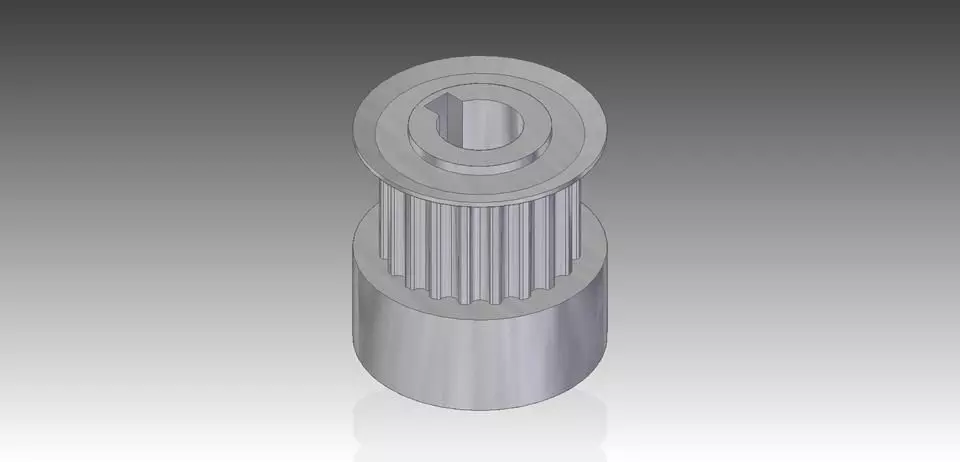 Timming Pully  II Free 3D model_0