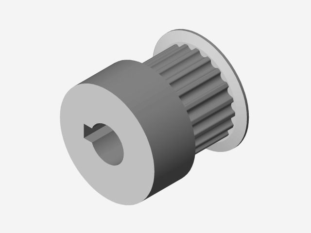 Timming Pully  II Free 3D model_1