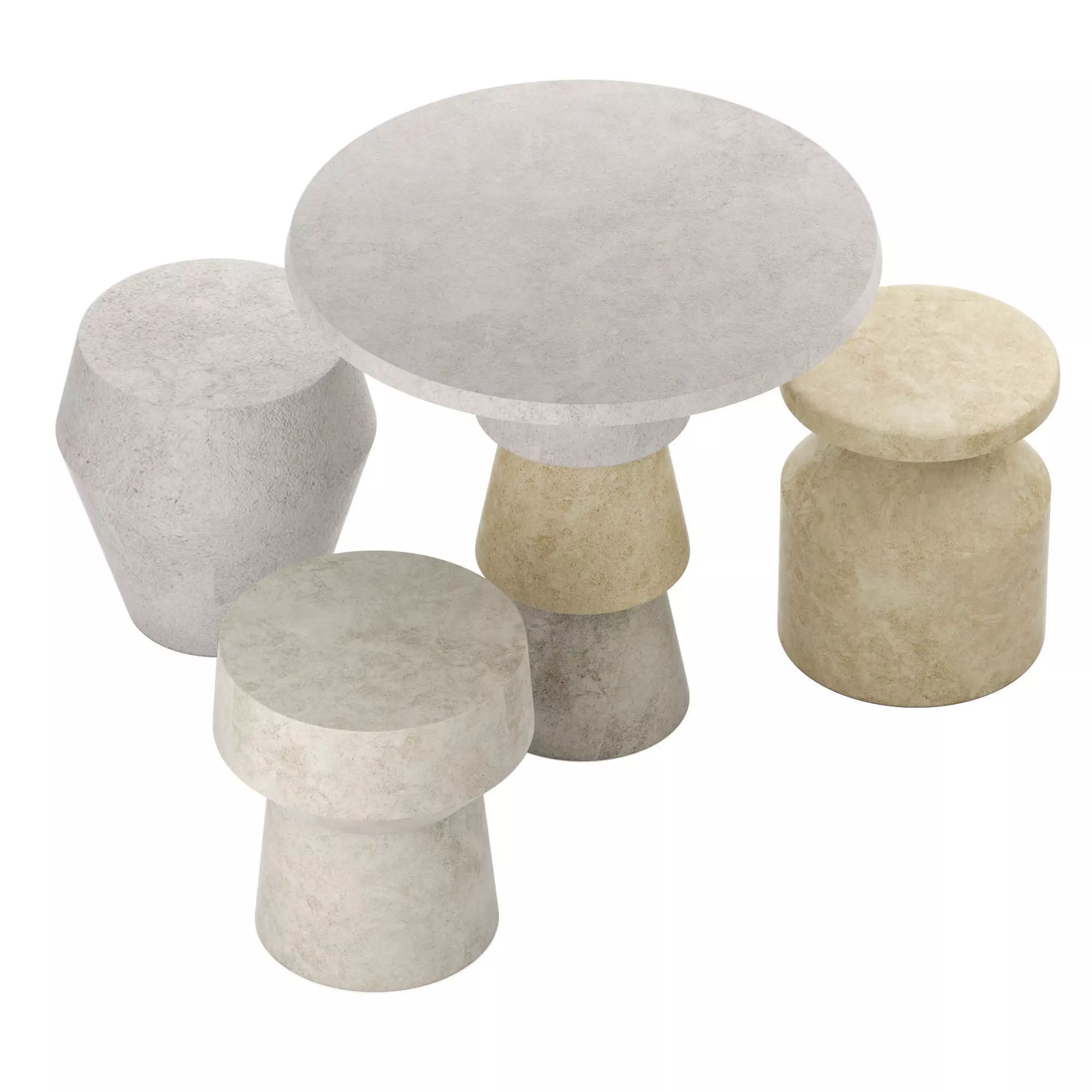 Pimar Table and chair 3D model