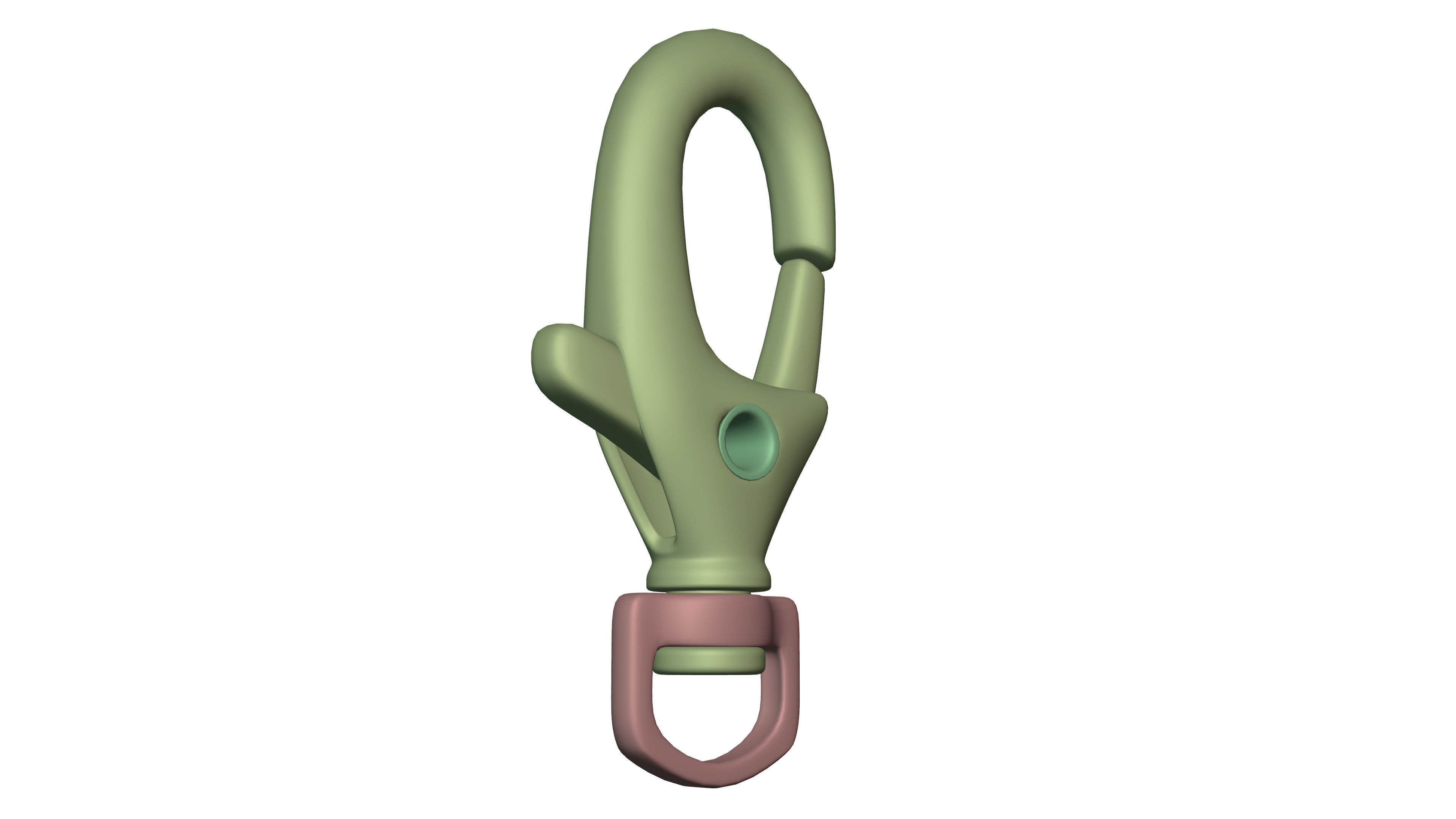 key chain Low-poly 3D model_6