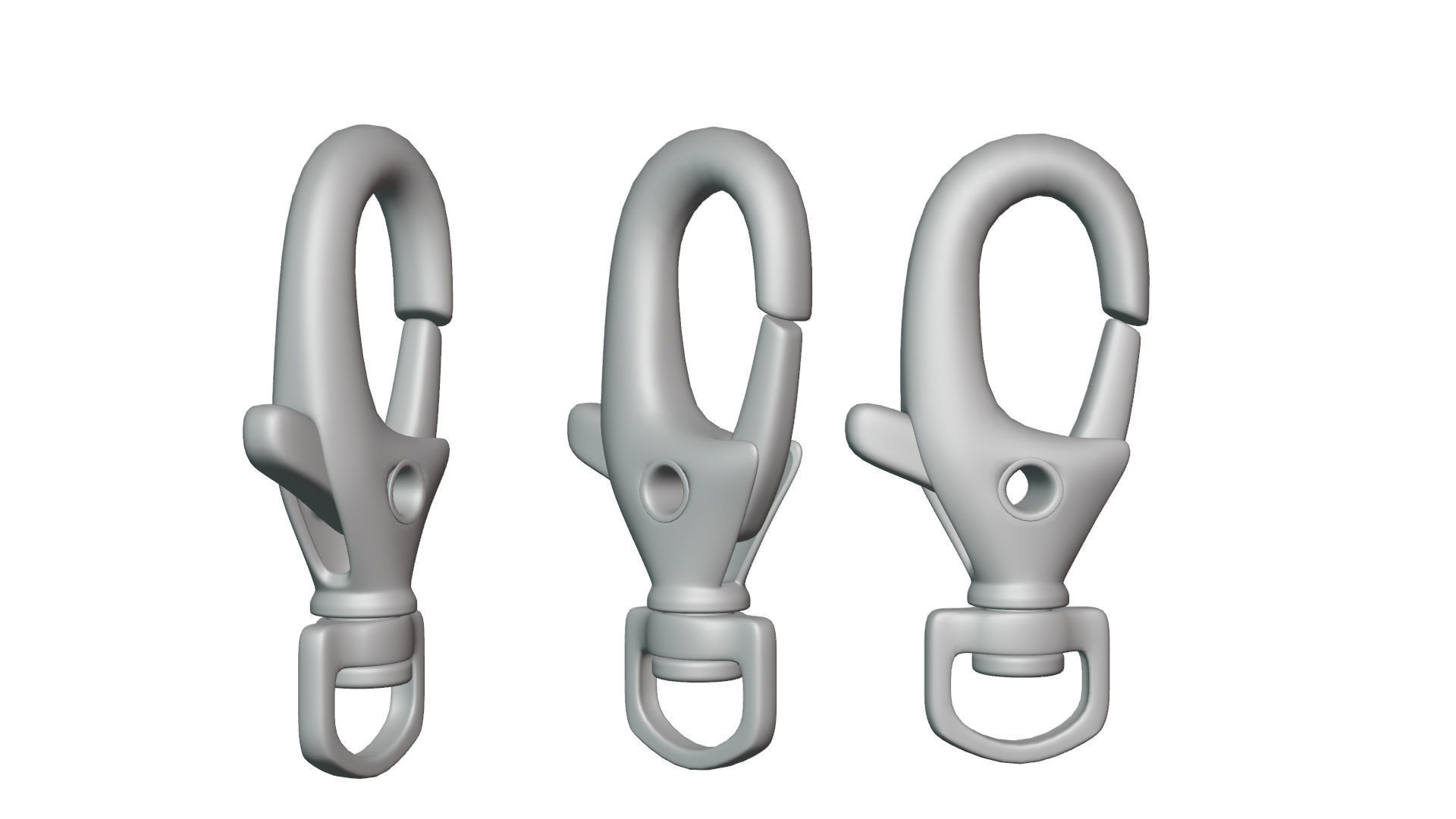 key chain Low-poly 3D model_8