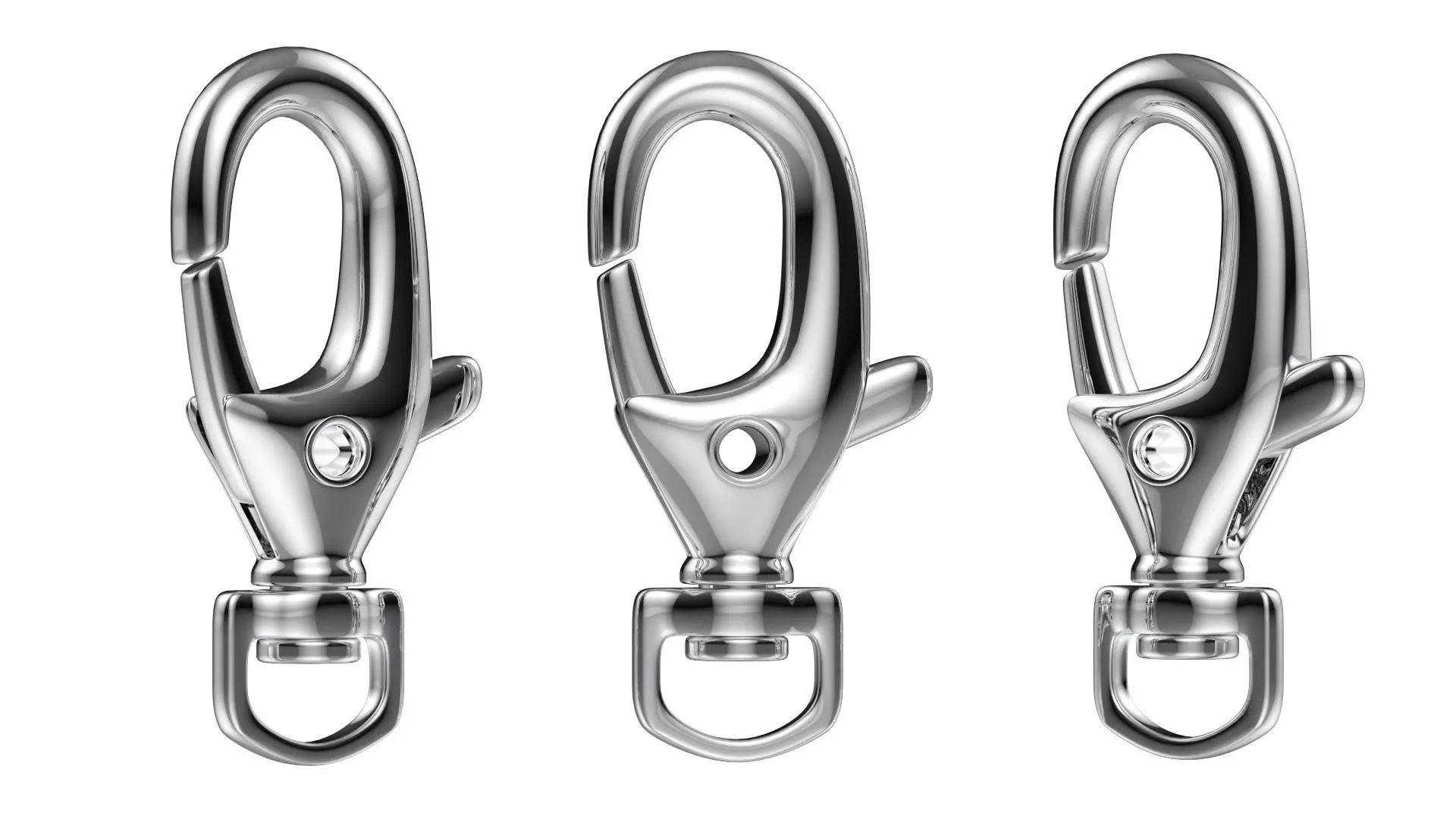 key chain Low-poly 3D model_0