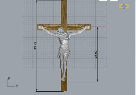 Cross necklace  496 3D print model_1