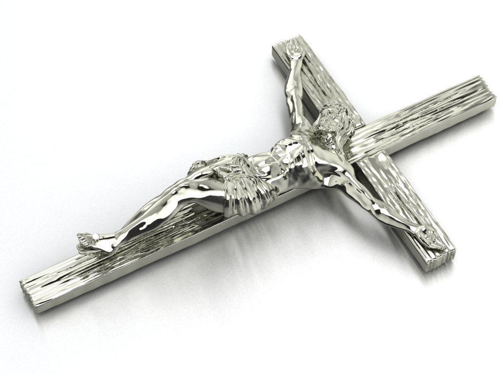 Cross necklace  496 3D print model_2