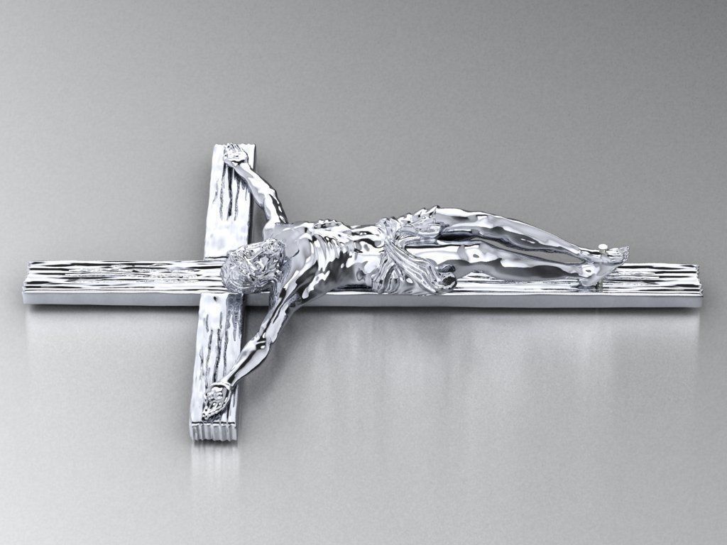 Cross necklace  496 3D print model_4