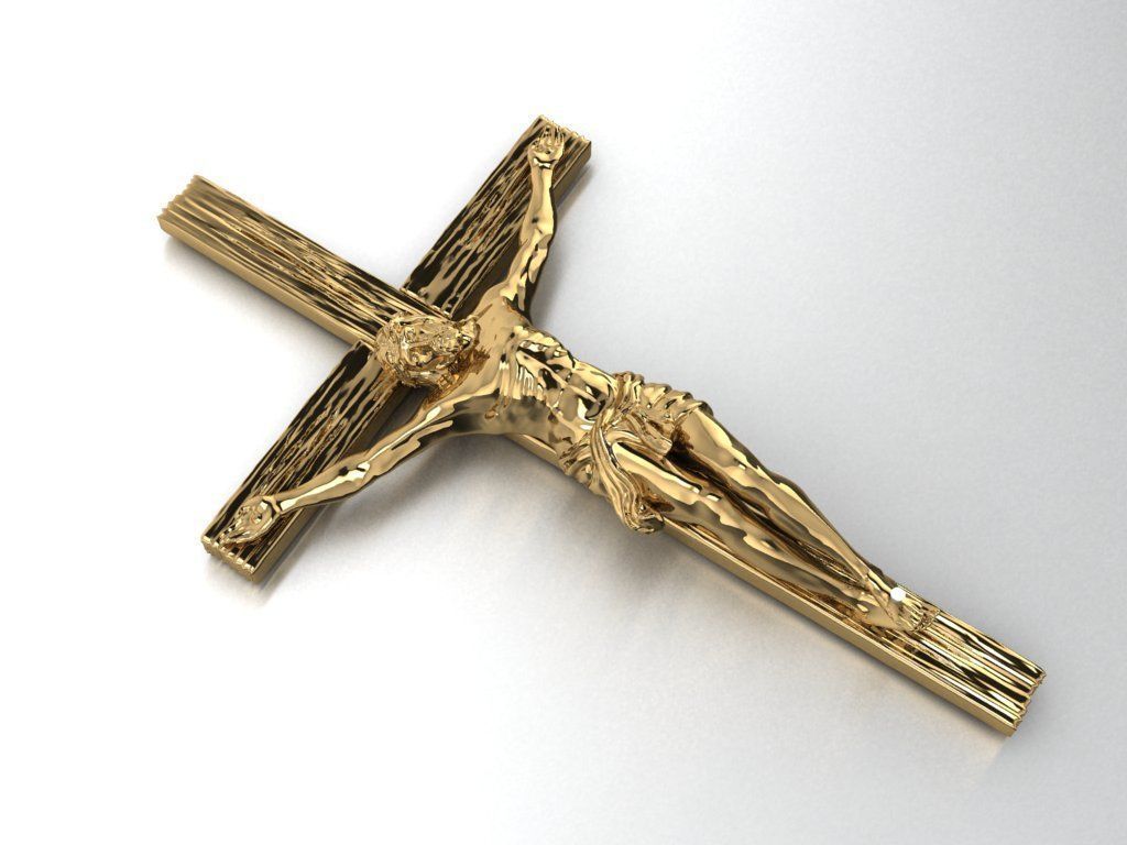 Cross necklace  496 3D print model_3