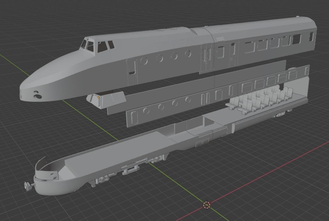 Dummy Version DR-Baureihe VT 18 16 3D print model_3