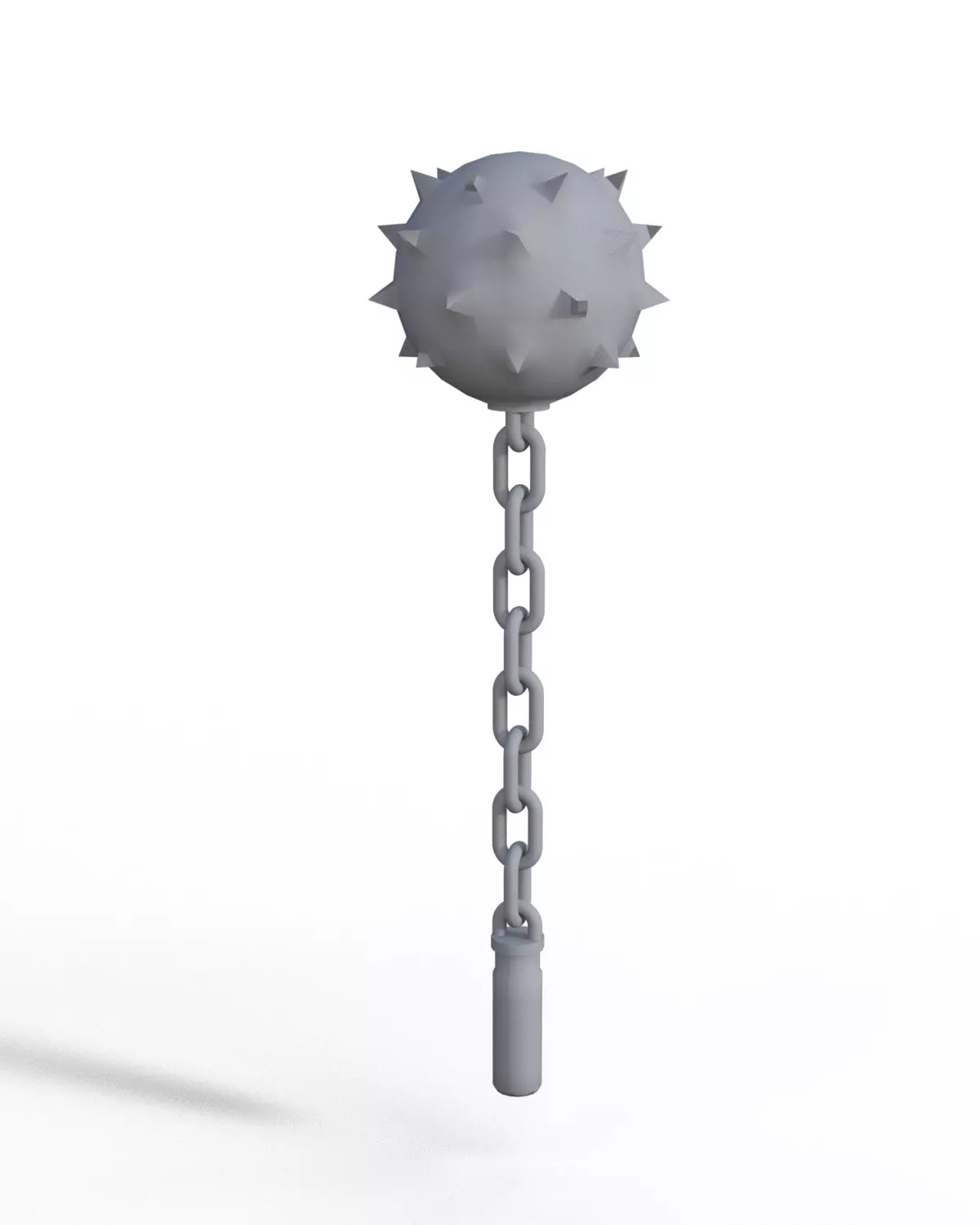 Spiked Chain Mace Free 3D model