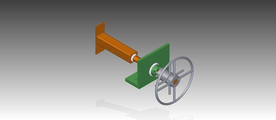 manual clutch mechanism for simple rotation lock Free 3D model_0