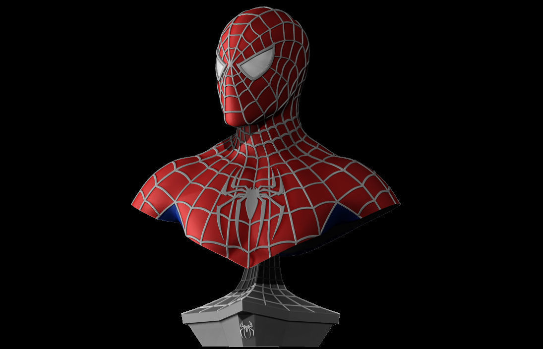 Spider-Man Bust Sam Raimi Version 3D print model_4