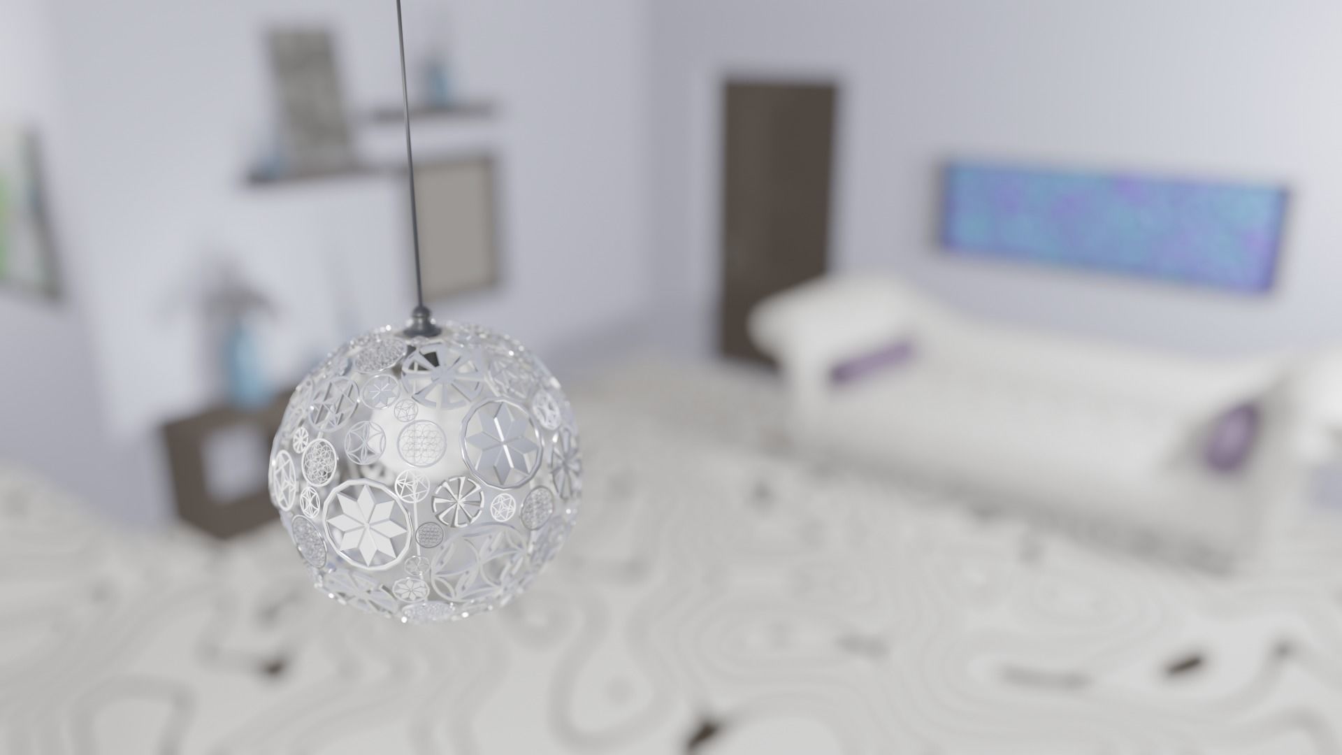 Astral-light living room with pendant light 3D model_4