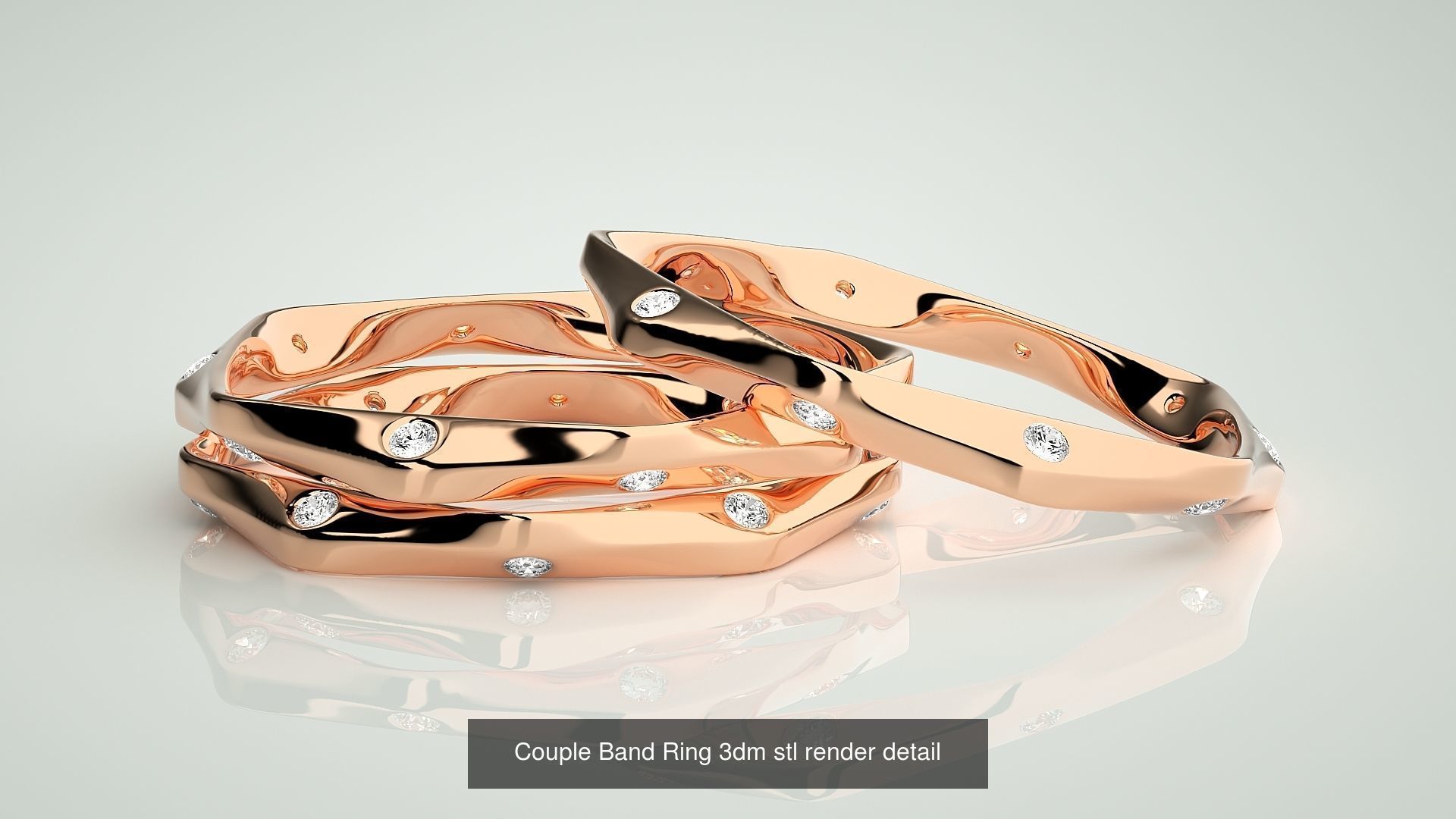 25 Italian Collection Bands 3dm stl renders details  _24