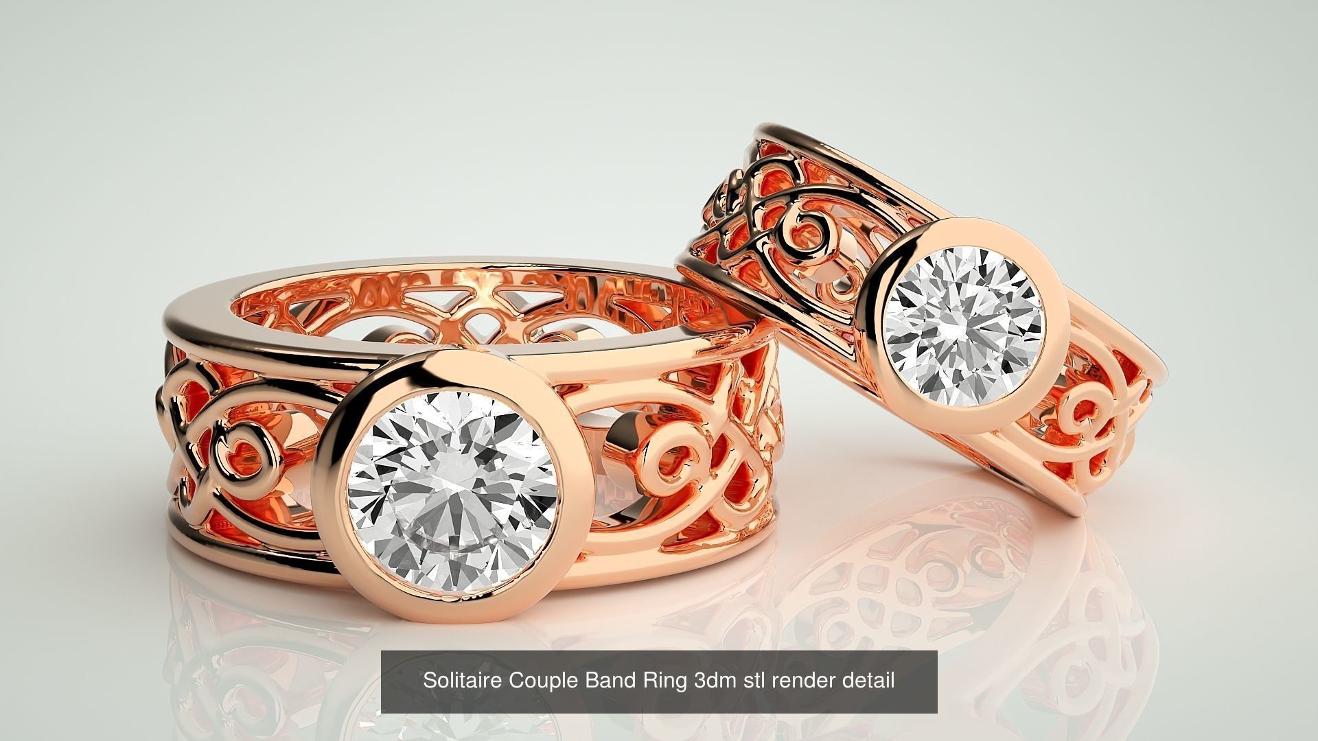 25 Italian Collection Bands 3dm stl renders details  _4