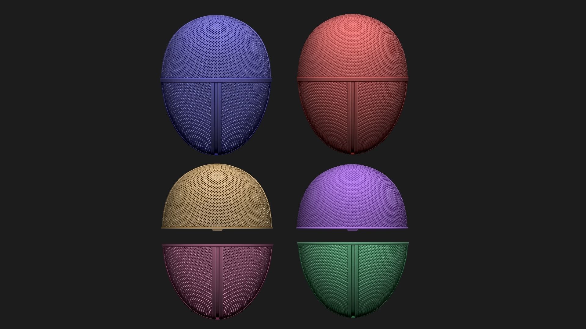 Squid Game Mask - Soldier Mask Cosplay 3D print model_29