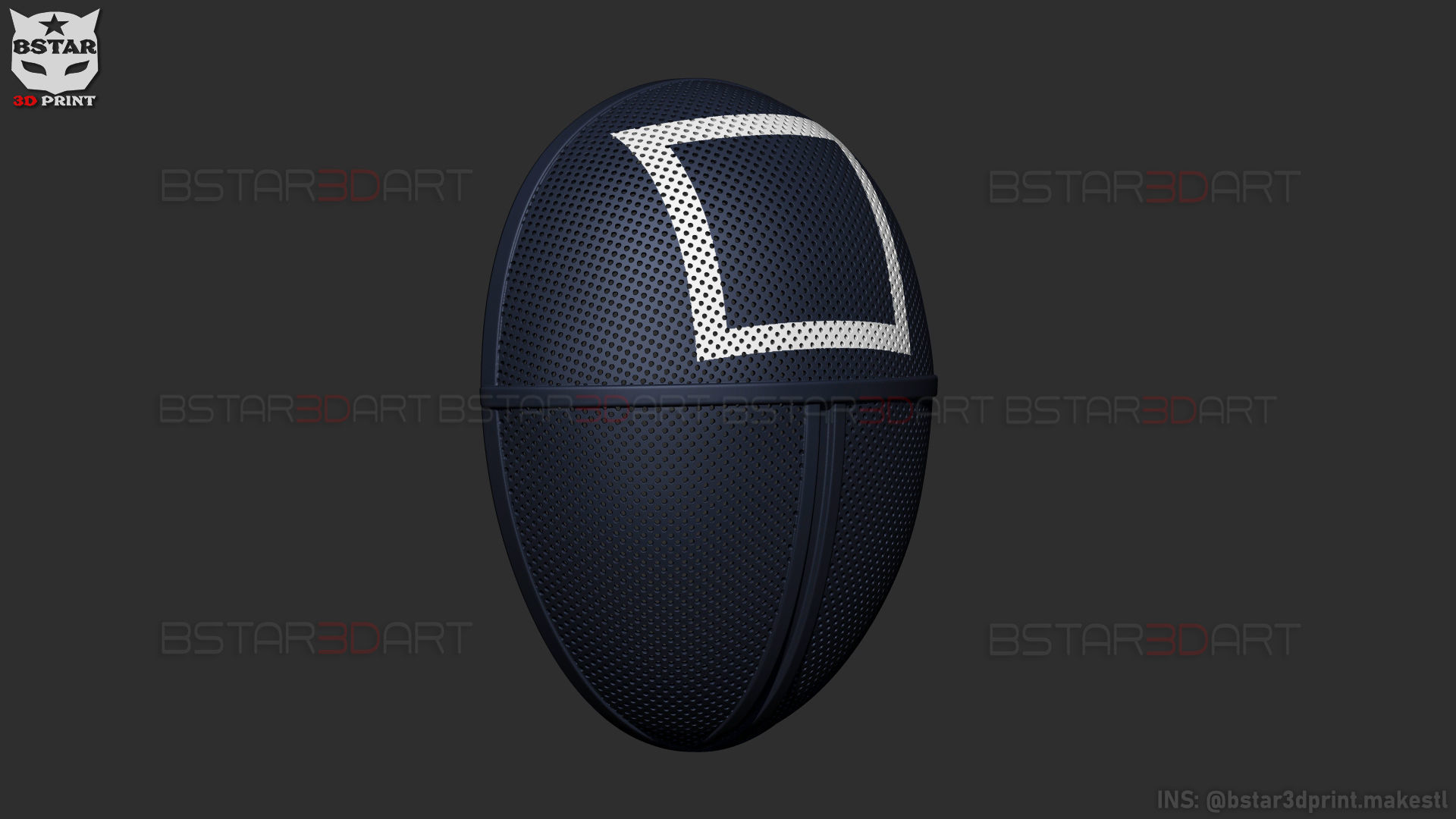 Squid Game Mask - Soldier Mask Cosplay 3D print model_17