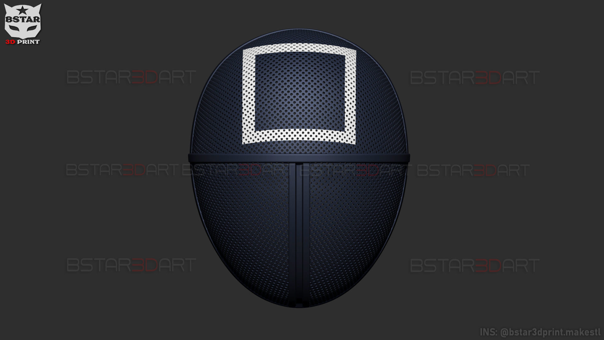 Squid Game Mask - Soldier Mask Cosplay 3D print model_12