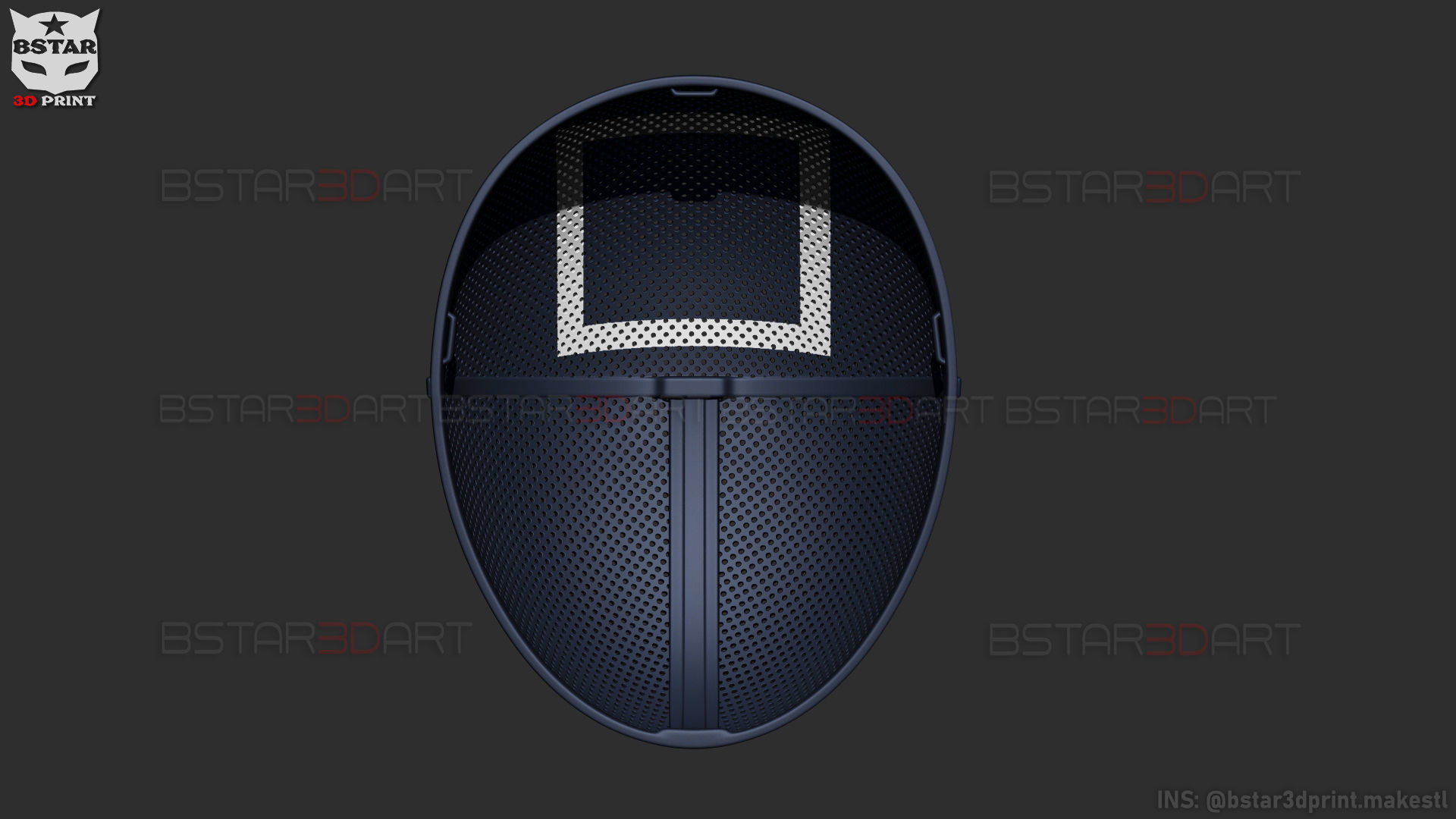 Squid Game Mask - Soldier Mask Cosplay 3D print model_15