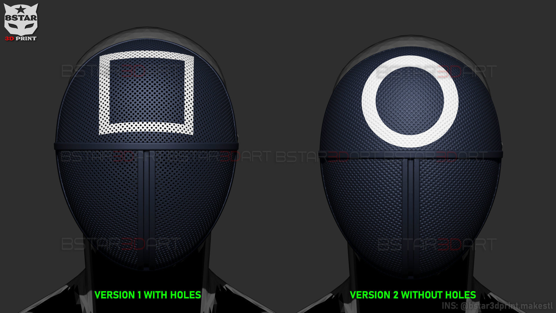 Squid Game Mask - Soldier Mask Cosplay 3D print model_11