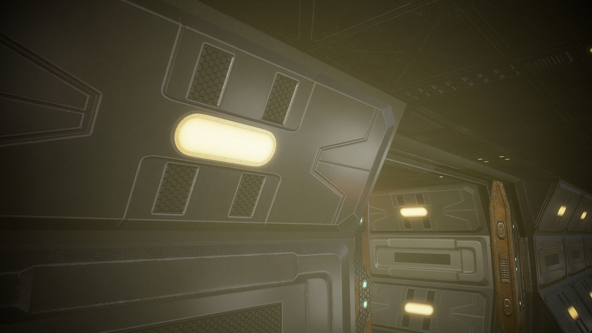 Sci Fi Corridor Low-poly 3D model_14