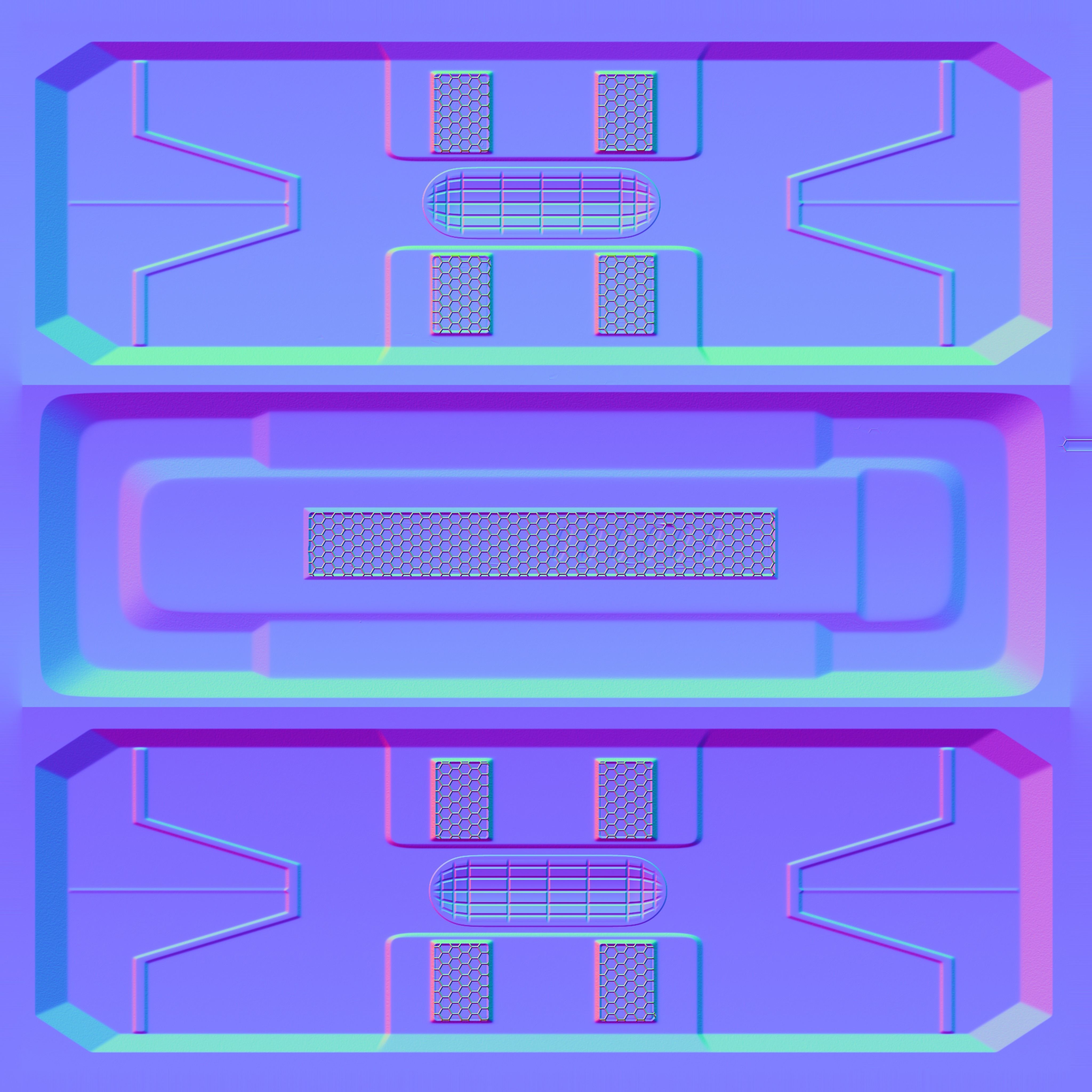 Sci Fi Corridor Low-poly 3D model_25