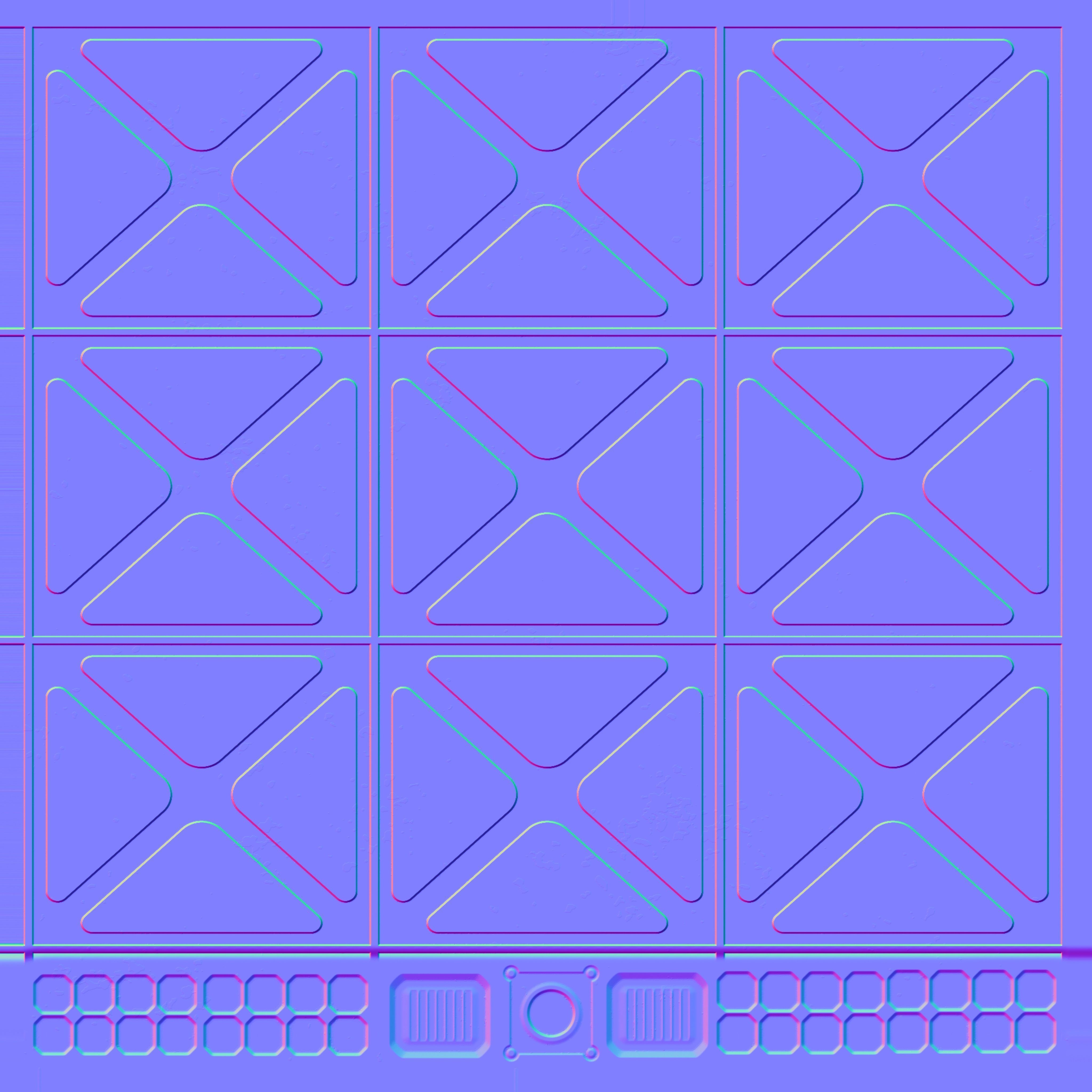 Sci Fi Corridor Low-poly 3D model_24