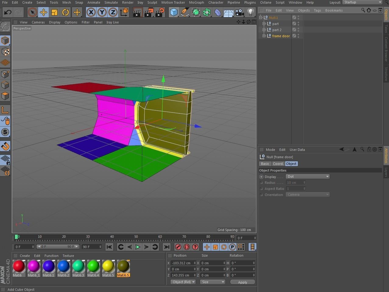 Sci Fi Corridor Low-poly 3D model_22