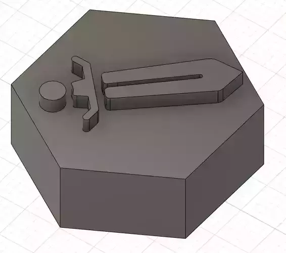 HEXAGONAL CHECKERS SWORD CANNON AND BOW